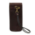 Exclusive leather crossbody case for glasses